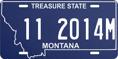 MT license plate 112014M