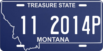 MT license plate 112014P