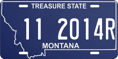 MT license plate 112014R