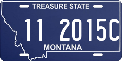 MT license plate 112015C