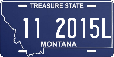 MT license plate 112015L