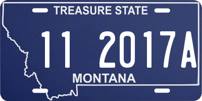 MT license plate 112017A