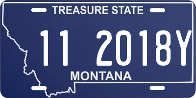 MT license plate 112018Y