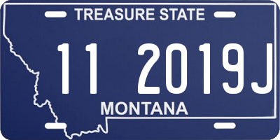 MT license plate 112019J