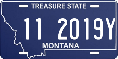 MT license plate 112019Y