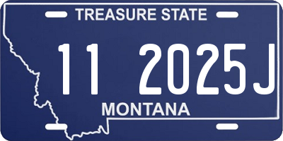 MT license plate 112025J