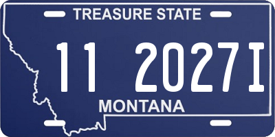 MT license plate 112027I