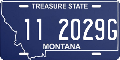 MT license plate 112029G