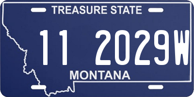 MT license plate 112029W