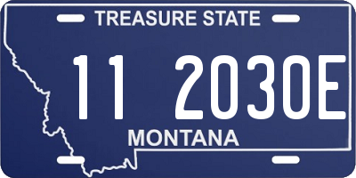 MT license plate 112030E