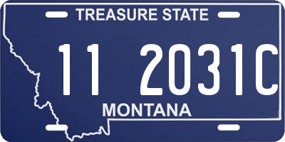 MT license plate 112031C