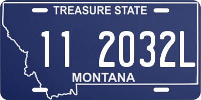 MT license plate 112032L