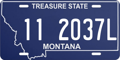 MT license plate 112037L