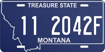 MT license plate 112042F