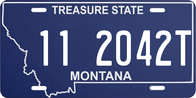 MT license plate 112042T