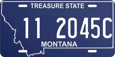 MT license plate 112045C