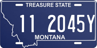 MT license plate 112045Y