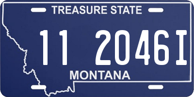 MT license plate 112046I