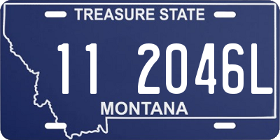 MT license plate 112046L