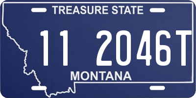 MT license plate 112046T