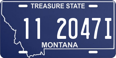 MT license plate 112047I