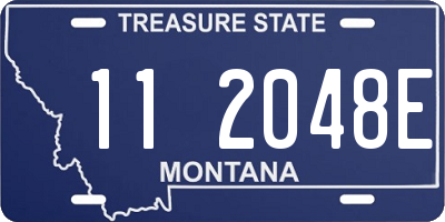 MT license plate 112048E