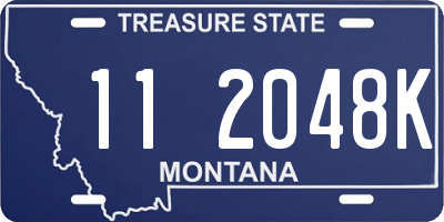 MT license plate 112048K
