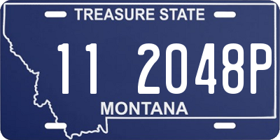 MT license plate 112048P