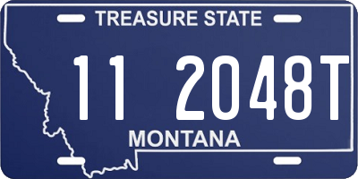 MT license plate 112048T