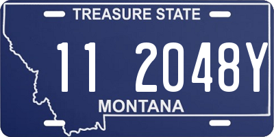 MT license plate 112048Y