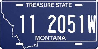 MT license plate 112051W