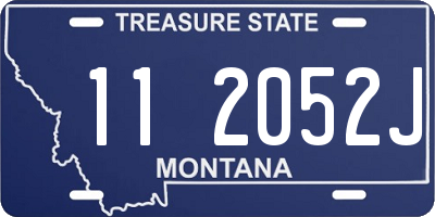 MT license plate 112052J