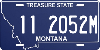 MT license plate 112052M