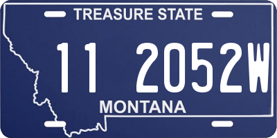 MT license plate 112052W