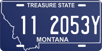 MT license plate 112053Y