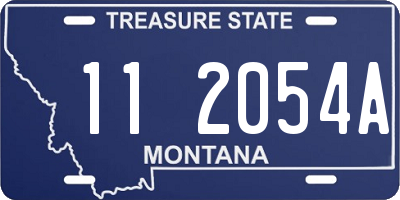 MT license plate 112054A