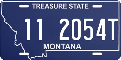 MT license plate 112054T