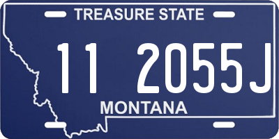 MT license plate 112055J