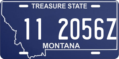 MT license plate 112056Z