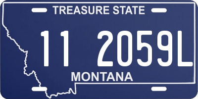 MT license plate 112059L