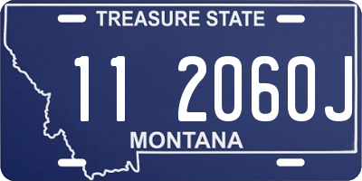 MT license plate 112060J