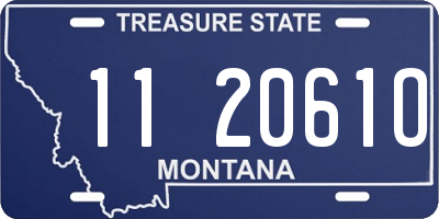 MT license plate 112061O