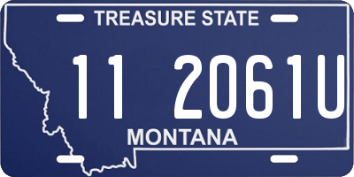 MT license plate 112061U
