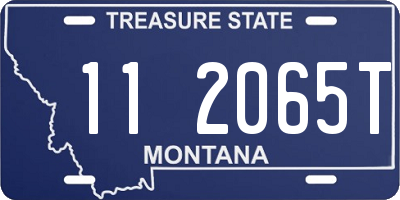 MT license plate 112065T