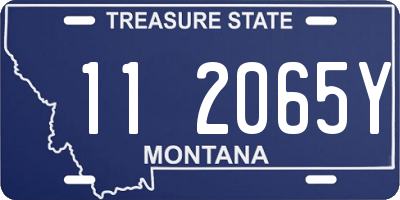 MT license plate 112065Y