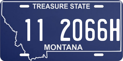 MT license plate 112066H
