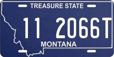 MT license plate 112066T