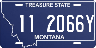 MT license plate 112066Y