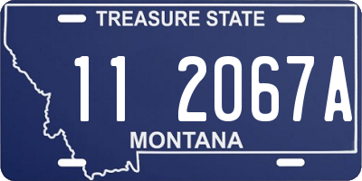 MT license plate 112067A
