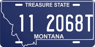 MT license plate 112068T